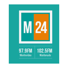 Logo de M24 - 97.9 fm MVD y 102.5 fm Maldonado